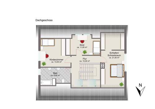 Dachgeschoss - 