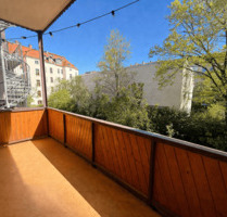 3-Raum-Altbauwohnung in Schleußig mit Parkett & Balkon - Leipzig