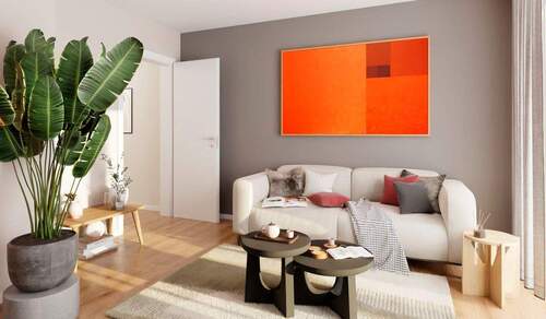 Wohnzimmer - Barrierefreie Eigentumswohnung mit Loggia