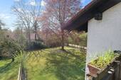 Ausblick Balkon in den Garten - 