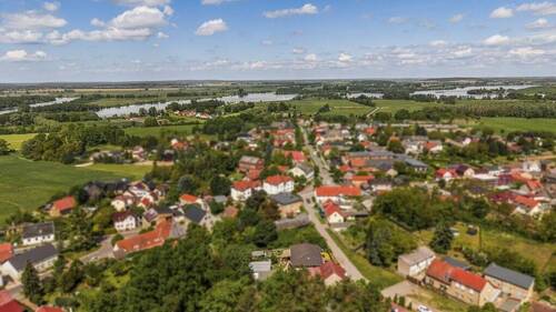 Vogelperspektive Haus & Umgebung - 4 Zimmer Bungalow in Groß Kreutz