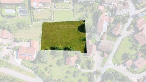 Draufsicht schraffiert - Grundstück zum Kaufen in Viechtach / Blossersberg