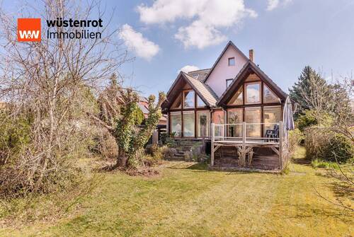 Ansicht Garten - Individuelles Einfamilienhaus mit sehr schönem Grundstück in Blankenfelde