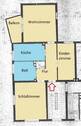 Grundriss - 3 Zimmer Etagenwohnung in Hildesheim