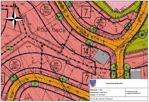 Liegenschaftskarte - Grundstück in Hellenthal