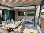 Terrasse mit Lammellendach EG - 7 Zimmer Einfamilienhaus in Gerbrunn Würzburg