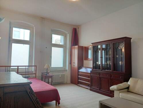 Wohn-Schlafzimmer, Blick von der Wohnzimmertür.jpg - Super Altbauwohnung im schönen und beliebten Charlottenburg!!!