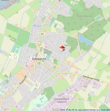 Lageplan - Grundstück in Edewecht