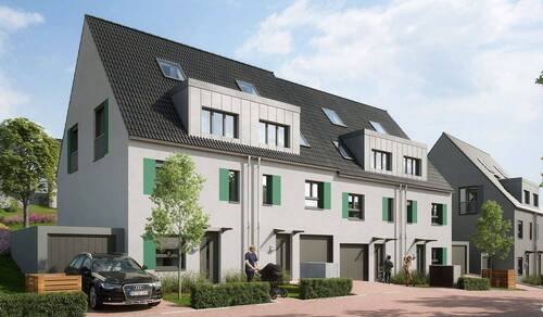 Visualisierung der Reihenhäuser - Willkommen in Ihrem neuen Wohnglück