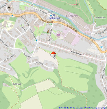 Lageplan - Grundstück in Hellenthal