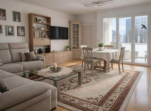 Wohn-Eßzimmer - Etagenwohnung mit 68,20 m&sup2; in Grenzach-Wyhlen / Grenzach zum Kaufen