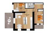Grundriss - Terrassenwohnung mit 89,60 m² in Freital / Saalhausen zur Miete
