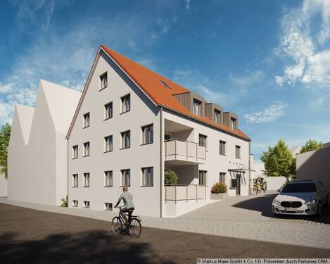 Ansicht - Südwest - 3 Zimmer Etagenwohnung in Isen