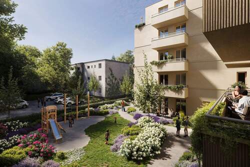 Hof (Visualisierung) - 4 Zimmer Etagenwohnung zum Kaufen in Berlin