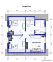 Grundriss Dachgeschoss möbeliert - 