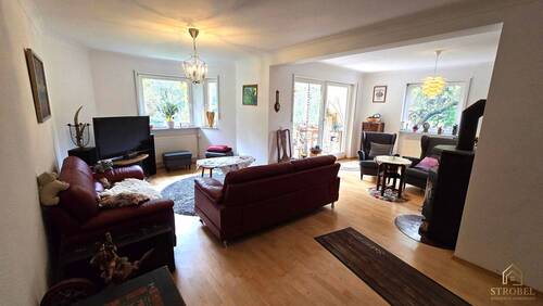 Wohnzimmer II.jpg - Doppelhaushälfte mit 130,00 m&sup2; in Dresden zum Kaufen