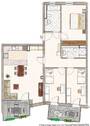 Grundriss - 4 Zimmer Etagenwohnung zum Kaufen in Dorfen