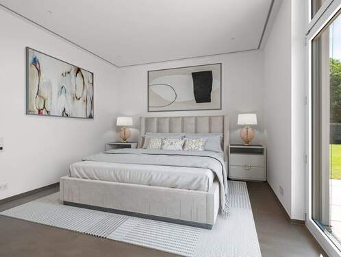 Schlafzimmer 4 Zimmer EG-Wohnung - 