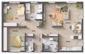 Grundriss-Bungalow-100-Erdgeschoss-Gaeste-WC - 