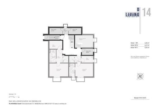 Keller - Etagenwohnung mit 86,00 m&sup2; in München zum Kaufen