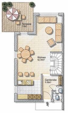 Haus 1 Erdgeschoss - 