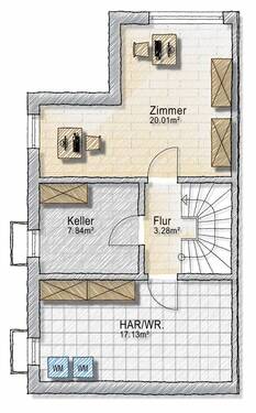 Haus 1 Untergeschoss - 
