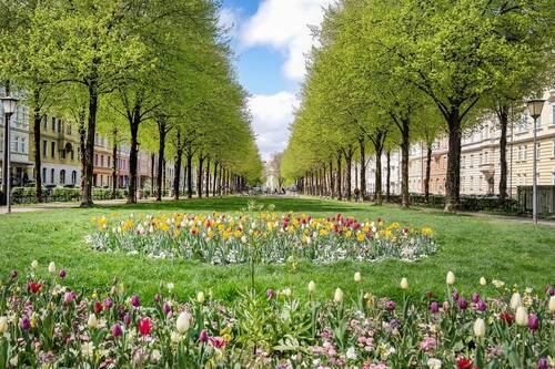 Lageimpression Bordeauxplatz. - 
