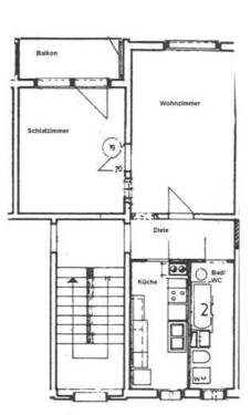 Bild 2 - 2 Zimmer Etagenwohnung zur Miete in Crottendorf