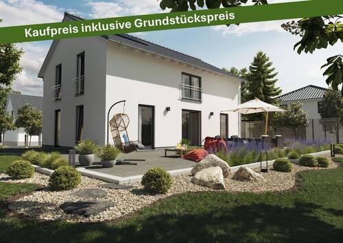 Landhaus-142-modern-Garten-Elegance - Mit Grundstück: Zeitlose Eleganz im modernen Town & Country Landhaus in Dingelstädt
