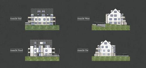 Ansicht Nord,Süd,West,Ost - Mehrfamilienhaus, Wohnhaus mit 533,00 m² in Mering zum Kaufen
