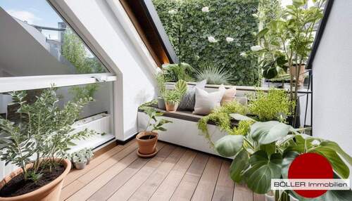 Ruhige Lage! - Total whitegold, timeless elegance mit wunderbarer kuschliger Dachterrasse!