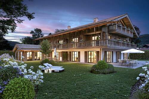 Ansicht_Dämmerung - Etagenwohnung mit 100,40 m&sup2; in Rottach-Egern zum Kaufen