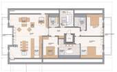 Grundriss Dachgeschosswohnung - 