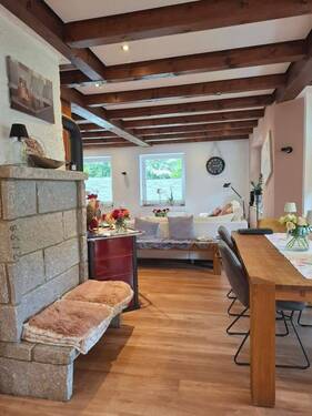 Übergang von Küche über Essbereich ins Wohnzimmer - 