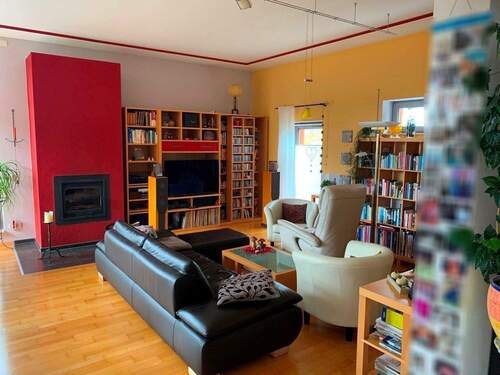 Wohnbereich mit Kamin - 