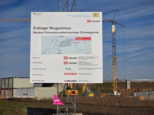 S-Bahn-Haltestelle im Bau - 