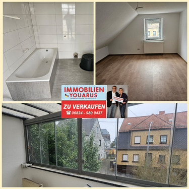 Einfamilienhaus mit Einliegerwohnung - Einfamilienhaus und Einliegerwohnung mit Garten, Wintergarten, Garage in Landsweiler-Reden