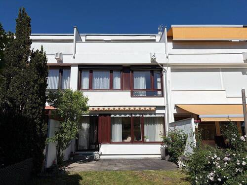 Gartenansicht - Reihenmittelhaus in Aschheim - 799.000,00&nbsp;EUR Kaufpreis, ca.&nbsp; 165,80&nbsp;m&sup2;&nbsp;Wohnfl&auml;che