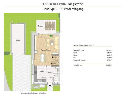 Essen - Ringstr EFH 2.BA - Hs 24+27 EG - 