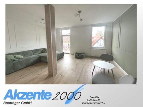 Wohnzimmer - Etagenwohnung mit 100,00 m&sup2; in Lindenfels zur Miete