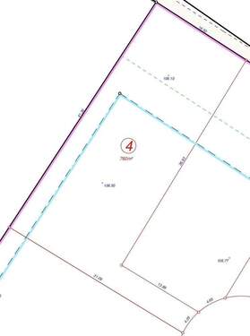 Grundstück Planauschnitt Teifläche 4 - 
