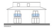 Südansicht - 3 Zimmer Etagenwohnung in Aurich