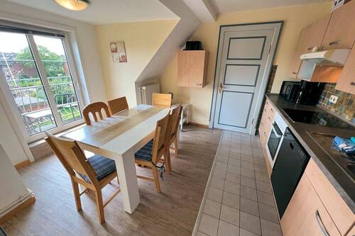 Wohnküche mit Balkonzugang - 3 Zimmer Etagenwohnung zum Kaufen in Wyk auf Föhr