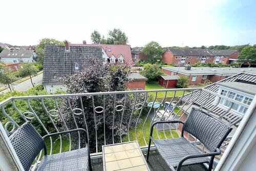 Kleiner Südbalkon - 3 Zimmer Etagenwohnung in Wyk auf Föhr