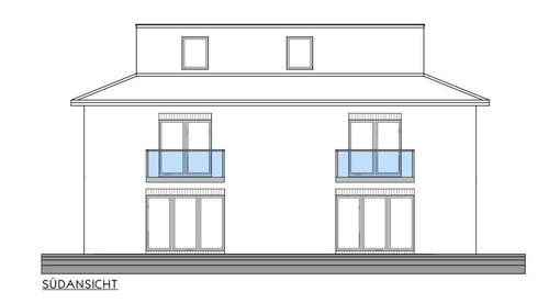 Südansicht - 3 Zimmer Etagenwohnung in Aurich