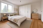 Schlafzimmer Visualisierung - Etagenwohnung mit 78,00 m² in Rosenheim zum Kaufen