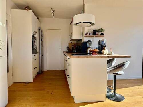 Die Küche mit HWR - Etagenwohnung mit 82,00 m² in Murnau a. Staffelsee zum Kaufen