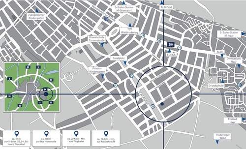 Lageplan Iltisstrasse 30 - 2 Zimmer Etagenwohnung zum Kaufen in München