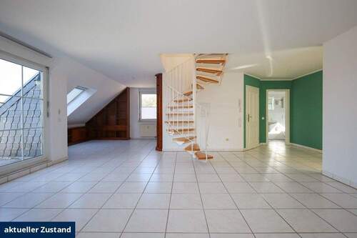 aktueller Zustand Wohnzimmer - Etagenwohnung mit 99,20 m² in Langenfeld zum Kaufen