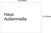 Haus Außenmaße - 